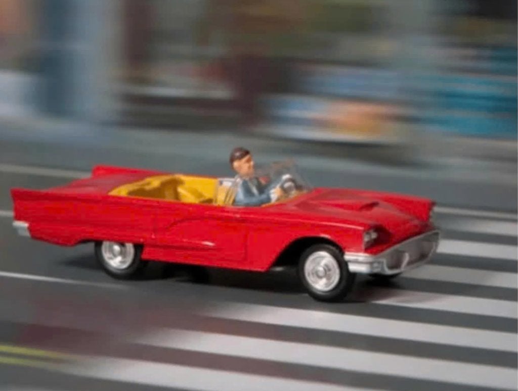 Ford Thunderbird Open Sports Car Corgi - NEW 1/48 ref. 215S, Ophalen of Verzenden, Nieuw, Auto, Corgi