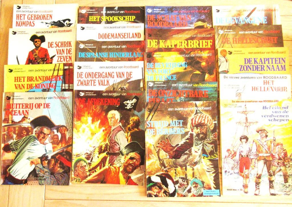 strips Roodbaard, Boeken, Stripboeken, Gelezen, Ophalen of Verzenden, Charlier/Hubinon, Meerdere stripboeken