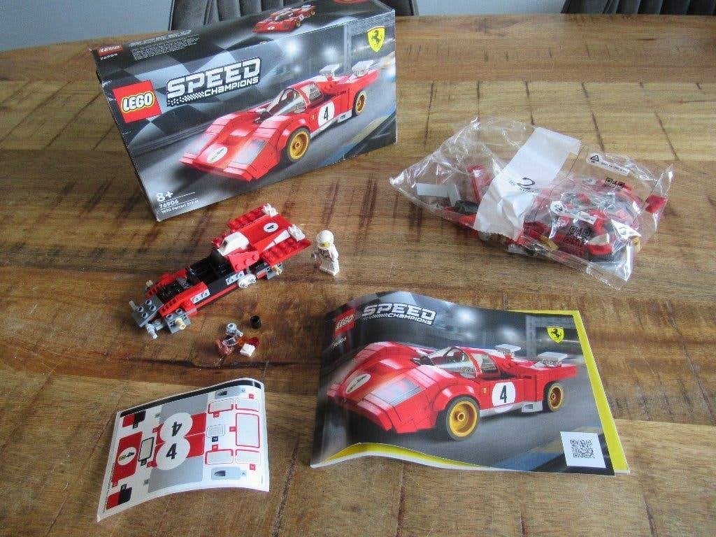 Lego 76906 Speed Champions Ferrari 512 m. Bijna nieuw!, Ophalen of Verzenden, Zo goed als nieuw, Complete set, Lego