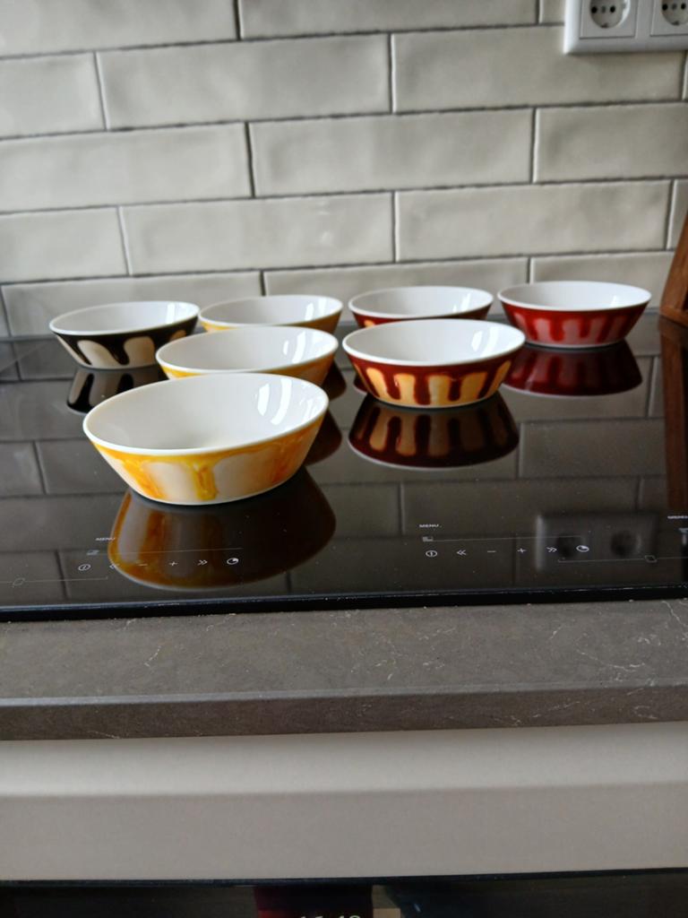 Mona toetjes puddingschaaltjes (7), Ophalen of Verzenden, Overige stijlen, Glas, Schaal of Schalen
