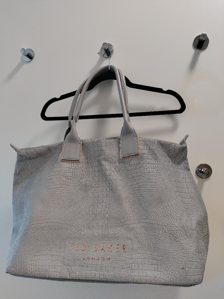 Ted Baker Tote Bag Extra Large Grey, Ophalen of Verzenden, Nieuw, Grijs, Shopper