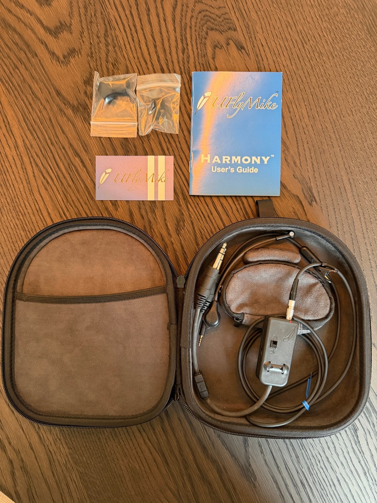 UFlyMike Harmony Aviation Headset Adapter met Case, Ophalen of Verzenden, Zo goed als nieuw
