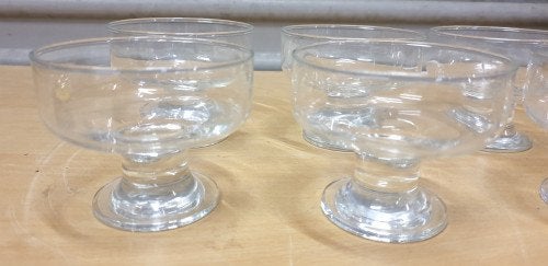 dessert schaaltjes glas op voet, Ophalen of Verzenden, 'T Olde Gre-j, Info@toldegrej.nl, Endepoelstraat 20f Didam