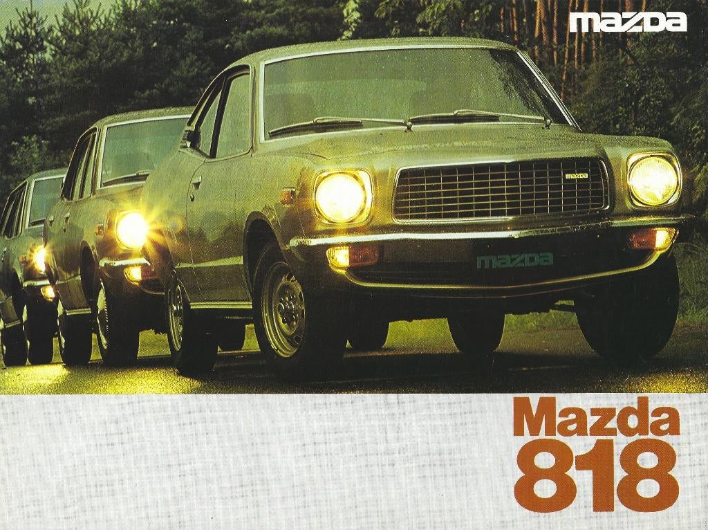 Folder Mazda 818 1975, Boeken, Auto's | Folders en Tijdschriften, Ophalen of Verzenden, Gelezen, Mazda