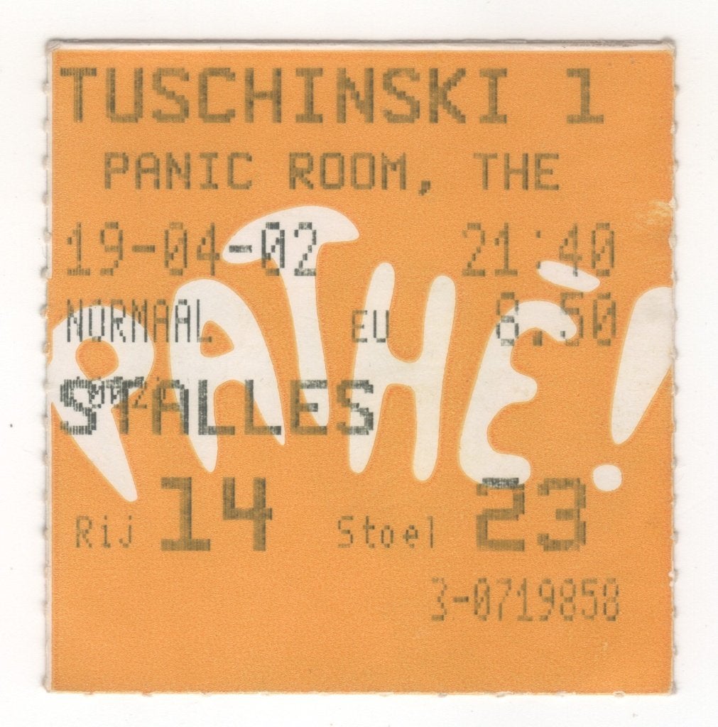 bioscoopkaartje The Panic Room 2002 (TK 16), Ophalen of Verzenden
