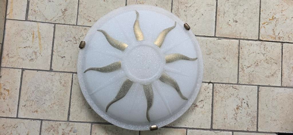 Plafondlamp wit melkglas, Ophalen, Zo goed als nieuw