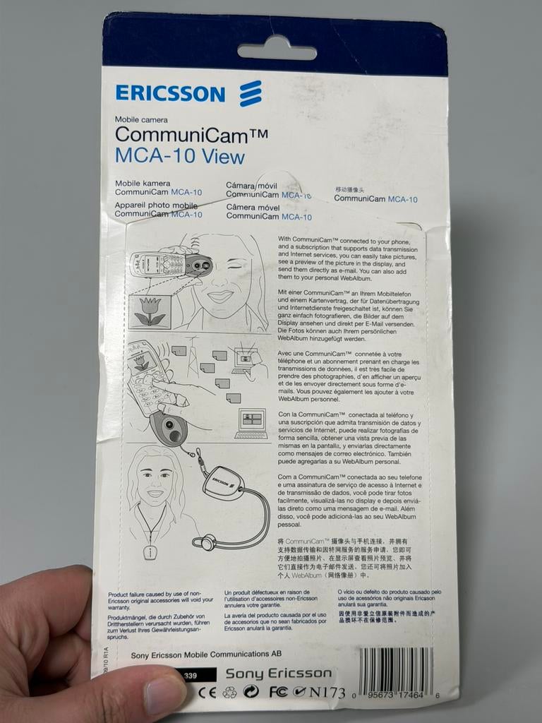 Sony Ericsson CommuniCam MCA-10 View mobile Camera Nieuw, Sony Ericsson, Overige typen, Nieuw, Ophalen of Verzenden