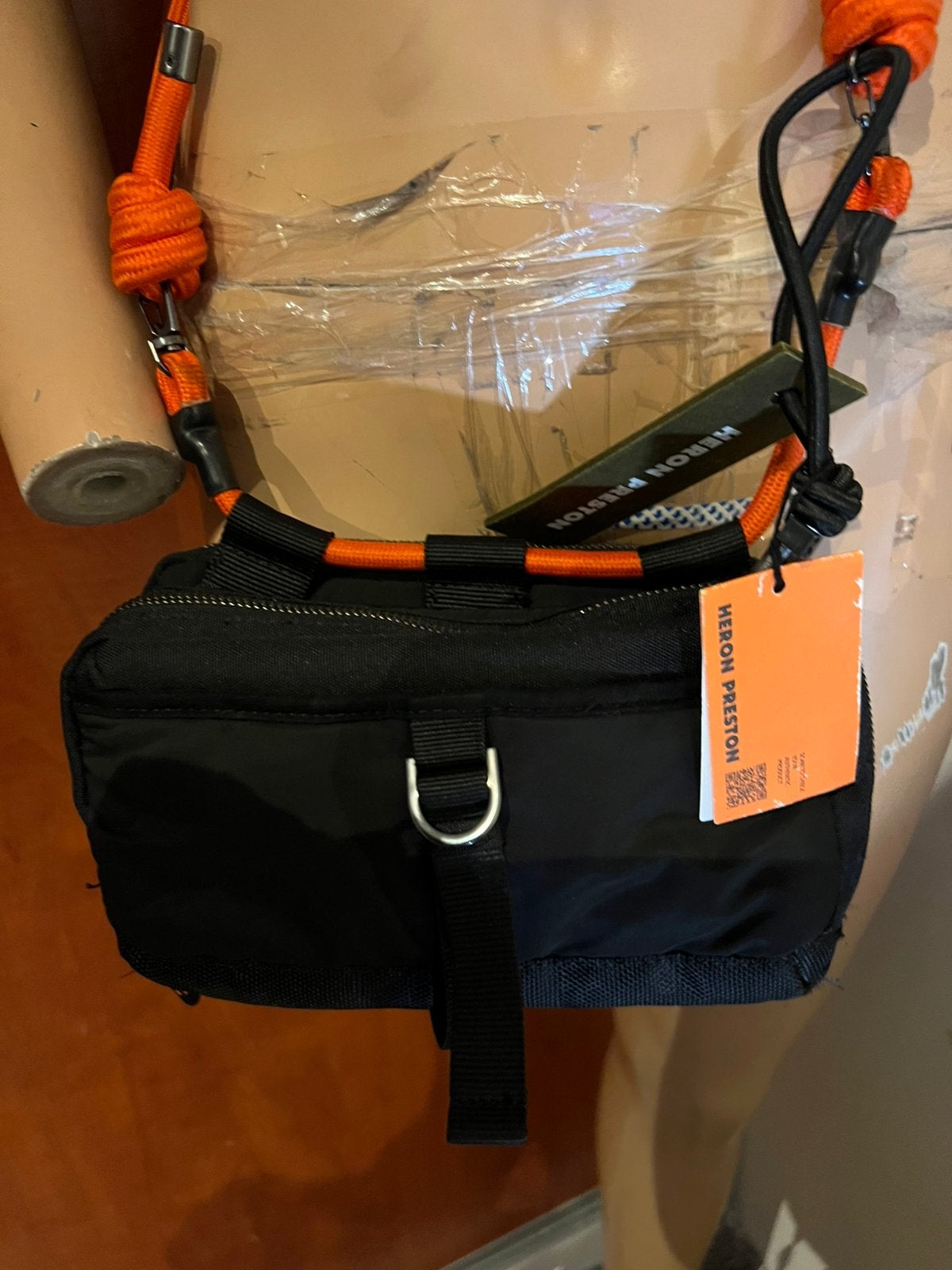 Heron Preston tas nieuw met kaartjes, Overige merken, Zwart, Nieuw, Ophalen of Verzenden