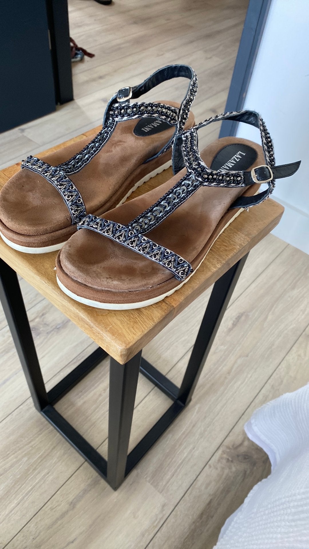Sandalen Lazamani maat 45, Ophalen of Verzenden, Zo goed als nieuw, Sandalen of Muiltjes