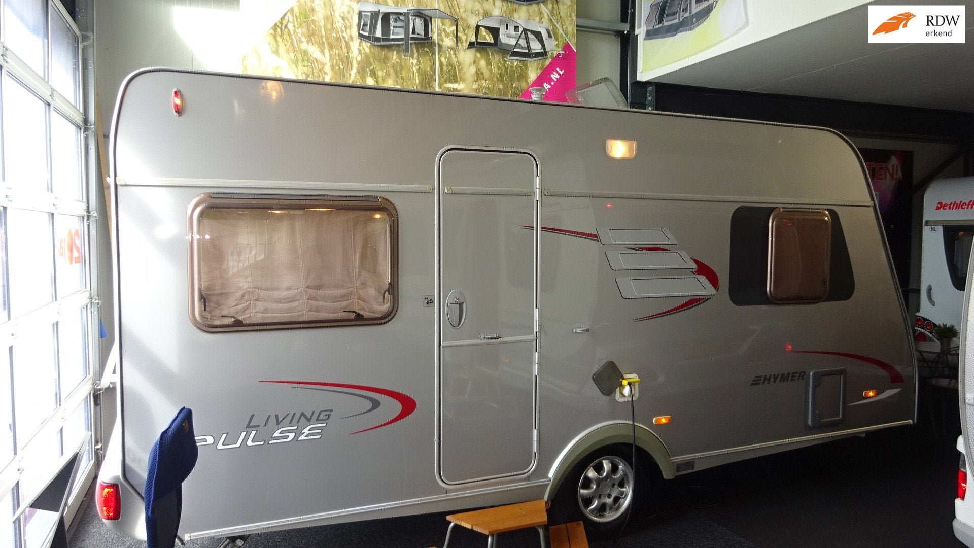 Hymer Eriba Pulse 465 2006 VASTBED RONDZIT Mover, Caravans en Kamperen, De Haan Caravans, Bedrijf, Info@dehaancaravans.nl, Hymer