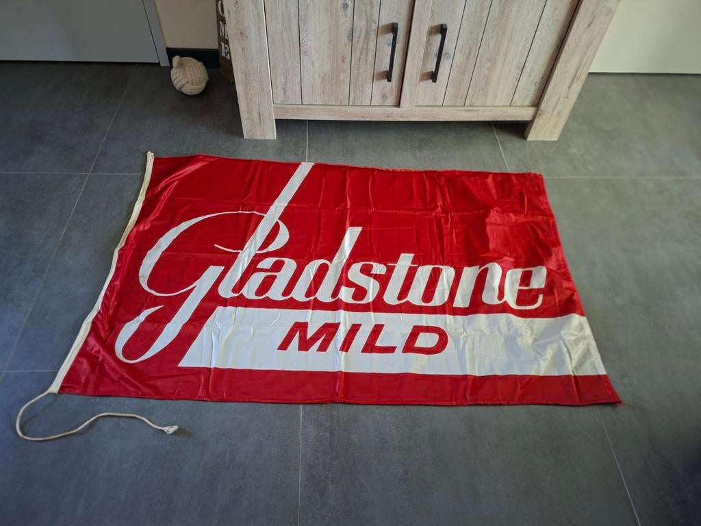 Gladstone mild vlag, Verzamelen, Ophalen of Verzenden, Zo goed als nieuw, Reclamebord