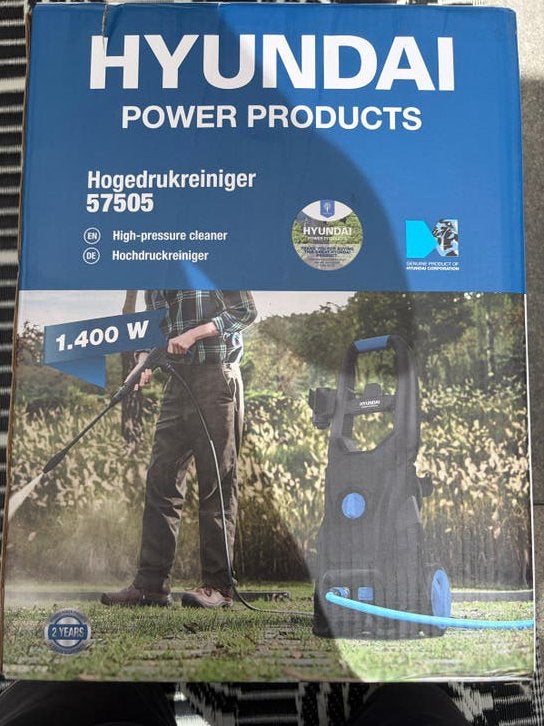Hyundai Hogedrukreiniger 57505 - Nieuw in doos, Tuin en Terras, Hogedrukreinigers, Ophalen, Nieuw, Elektrisch