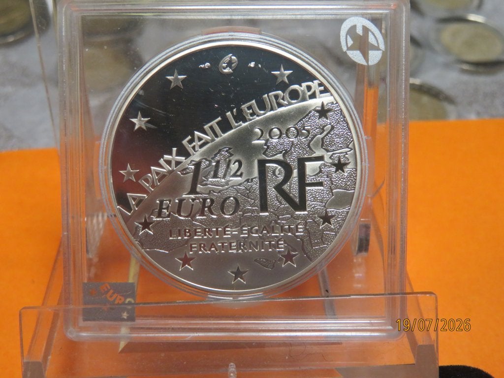 No.611- Europa 7x Zilver munten in Proof in capsule. lees, Ophalen of Verzenden, Overige landen, Losse munt, Zilver