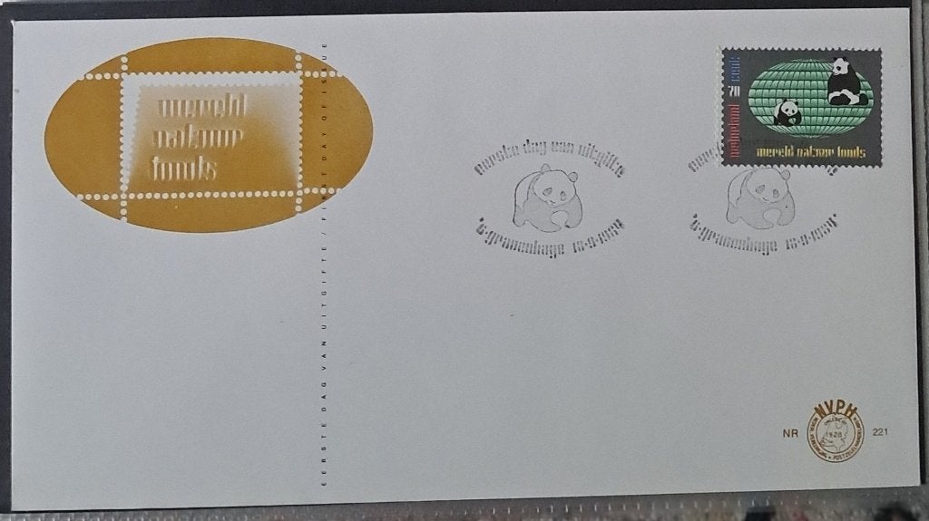 Envelop - 221.1984.Wereldnatuurfonds, Postzegels en Munten, Postzegels | Eerstedagenveloppen, Ophalen of Verzenden, Onbeschreven