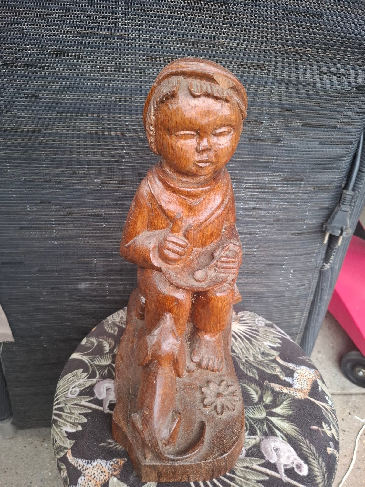 Houten beeld, Antiek en Kunst, Kunst | Beelden en Houtsnijwerken, Ophalen of Verzenden