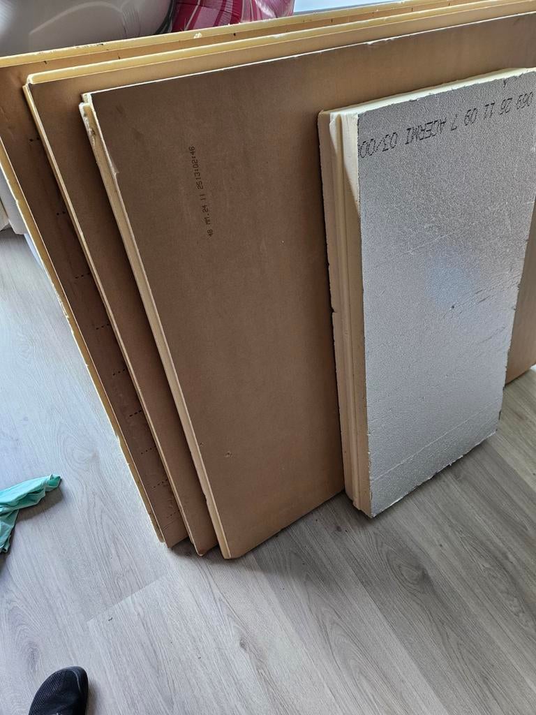 isolatie pir materiaal 48 mm, Ophalen, 4 tot 8 cm, Nieuw, 5 tot 10 m²