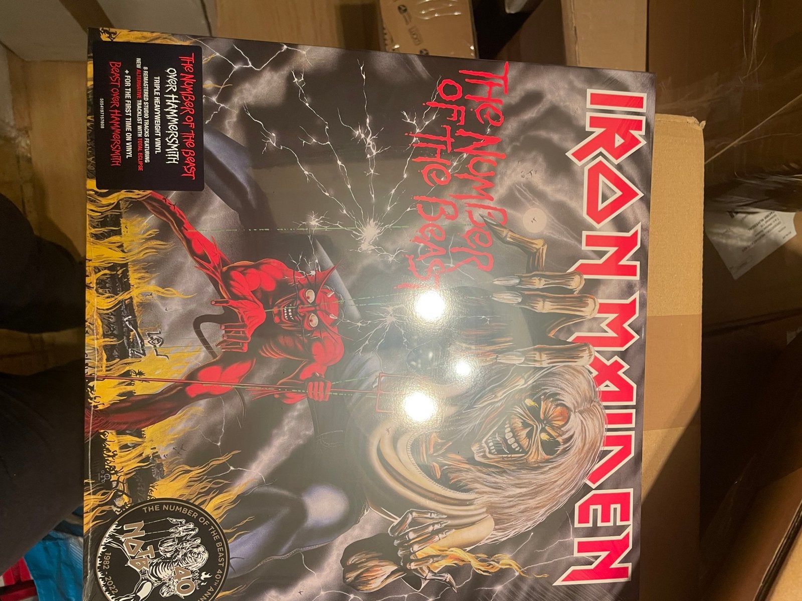 3 lp iron maiden number of the beast hammersmith geseald, Ophalen of Verzenden, Zo goed als nieuw