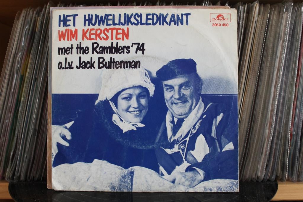 7" Single Wim Kersten – Het Huwelijksledikant / Wat Moeder D, Gebruikt, 7 inch, Ophalen of Verzenden, Nederlandstalig