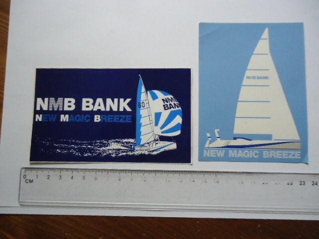 sticker oud NMB New Magic Breeze zeilboot boot schip race, Ophalen of Verzenden, Zo goed als nieuw, Bedrijf of Vereniging