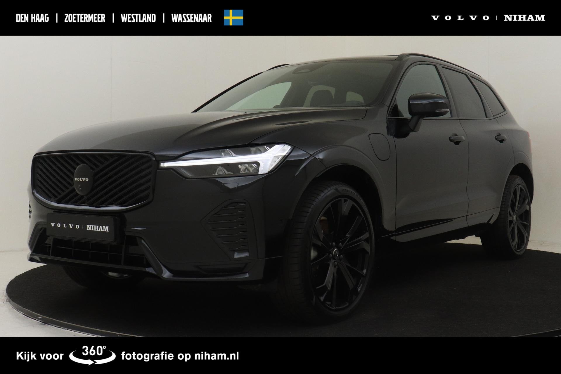 Volvo XC60 II T6 PLUG-IN HYBRID AWD ULTRA BLACK EDITION -PAN, Automaat, 12 maanden, Lichtsensor, Gebruikt