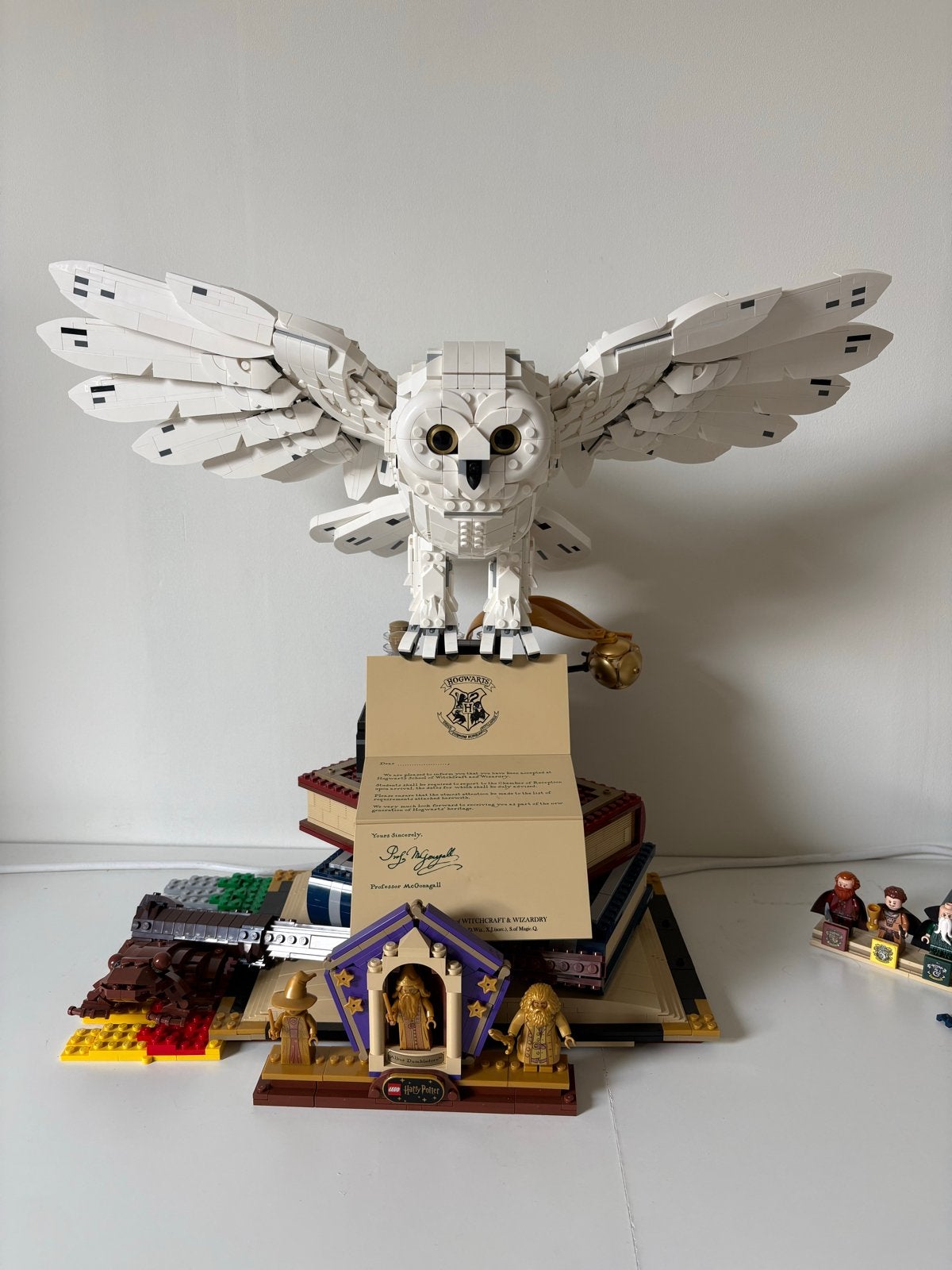 LEGO Harry Potter Hedwig Uil met Zweinstein Brief! 76391, Ophalen of Verzenden, Zo goed als nieuw, Overige merken