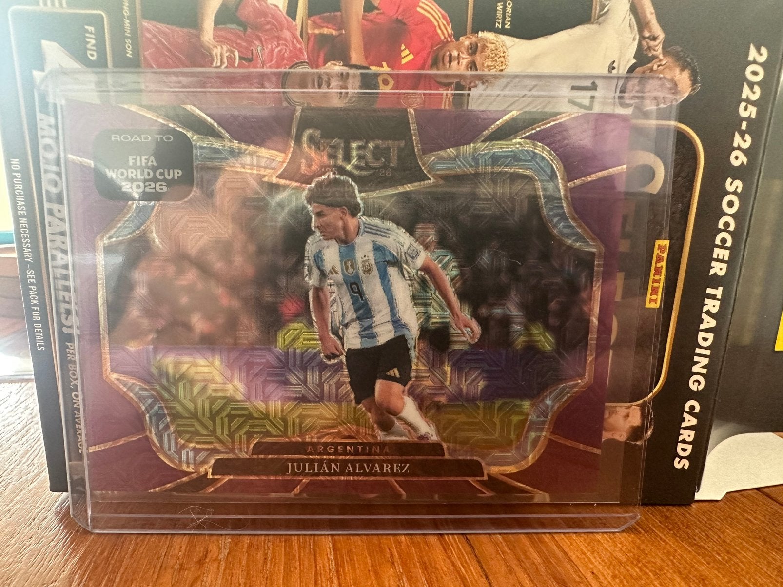 Panini Select 25/26 Fifa World Cup Julián Alvarez Purple Moj, Verzenden, Zo goed als nieuw