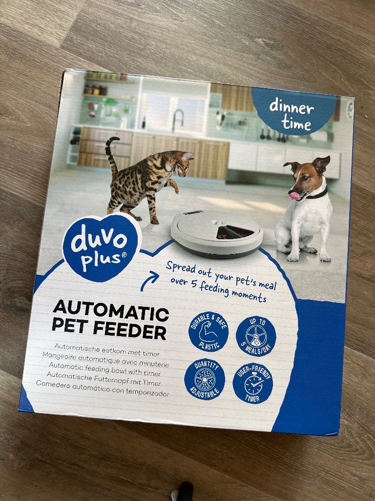 Automatische dieren voerbak kat of hond, Ophalen, Automatisch, Nieuw
