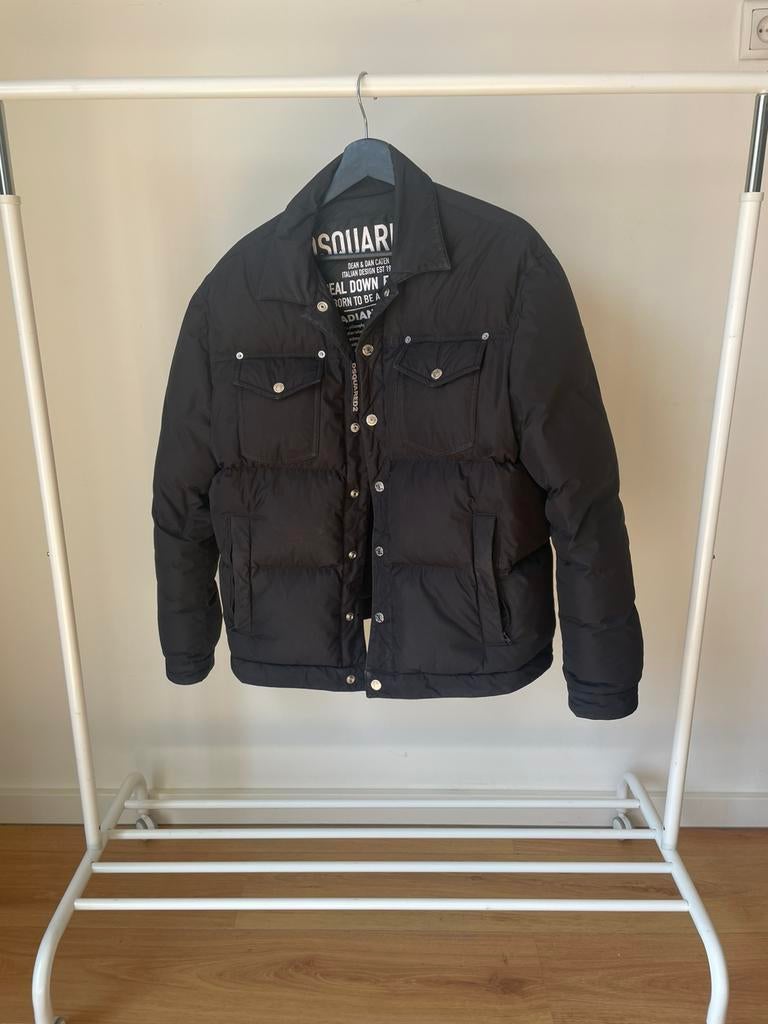 Dsquared puffer maat 50/M, Kleding | Heren, Jassen | Winter, Ophalen of Verzenden, Zo goed als nieuw, Maat 48/50 (M), Zwart