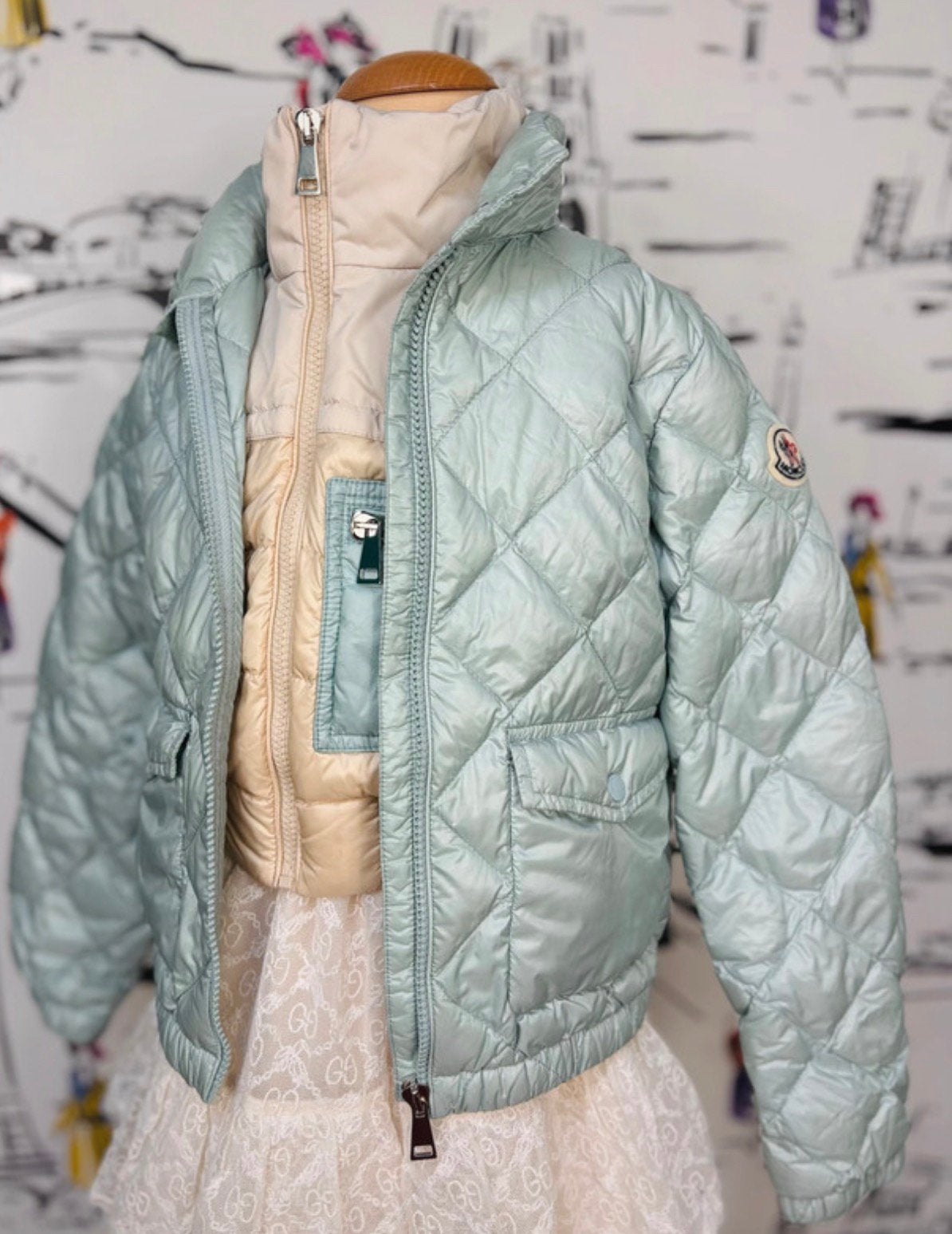 Moncler meisjes jassen maat 10 parka dons jack bodywarmer, Moncler EU, Meisje, Ophalen of Verzenden, Zo goed als nieuw