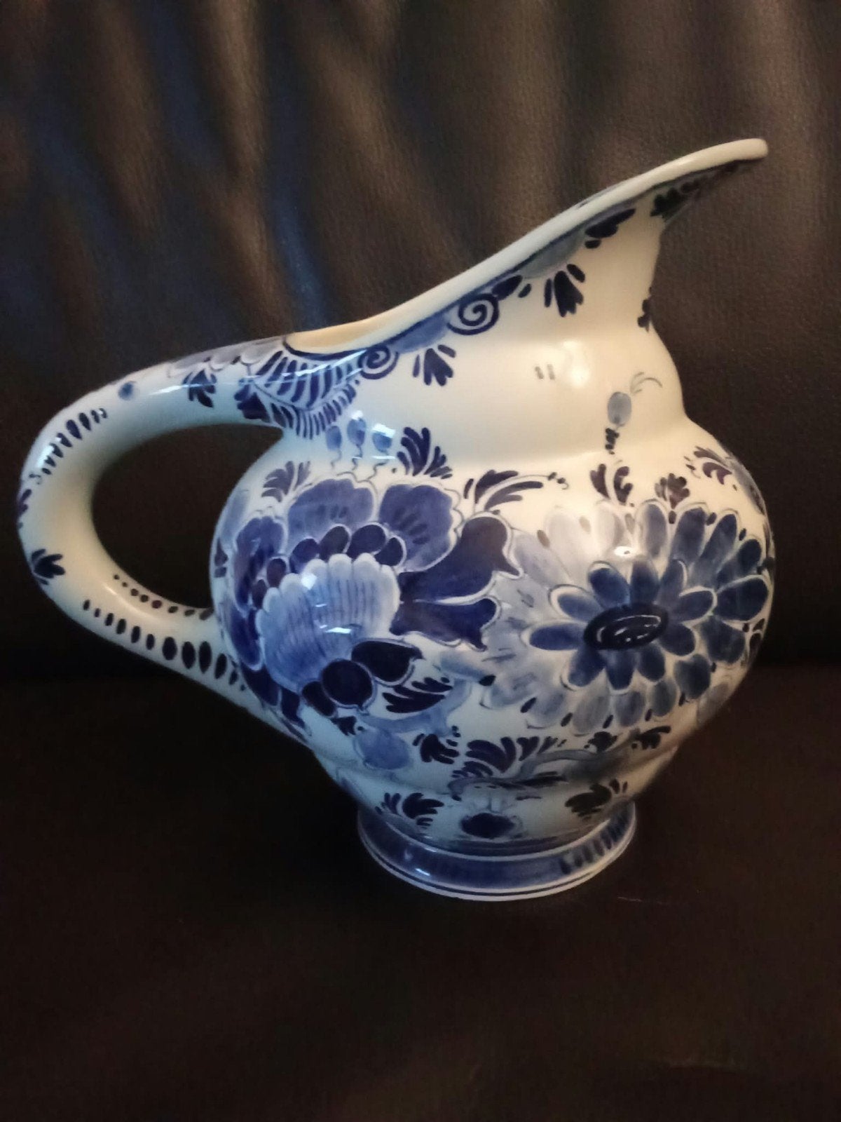 Antieke Regina Delfts Blauw Schenkkan / Vaas, Ophalen of Verzenden