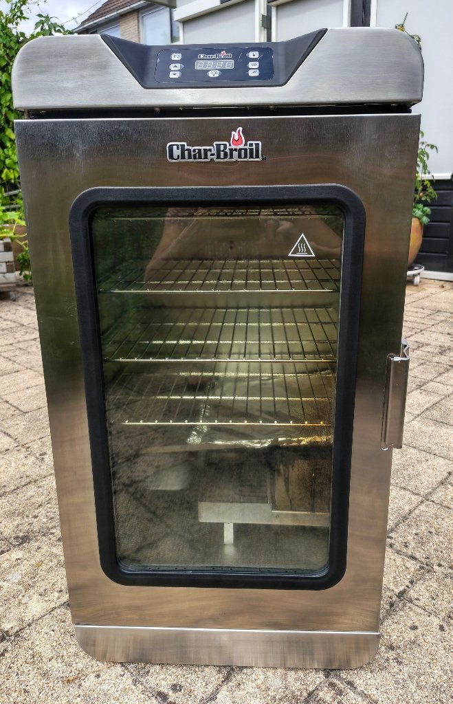 Char-Broil Type 725 elektrische smoker inclusief 4 rekken, Ophalen, Zo goed als nieuw, Char-Broil
