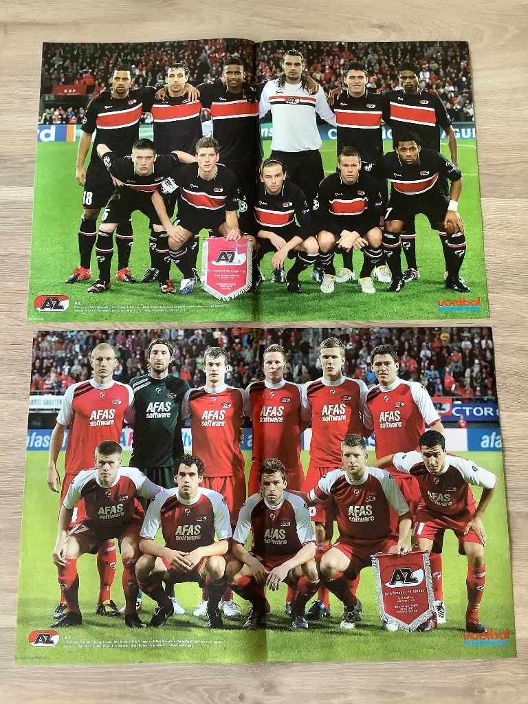 Posters AZ Alkmaar Jaren 2000, Ophalen of Verzenden, Zo goed als nieuw, AZ, Poster, Plaatje of Sticker