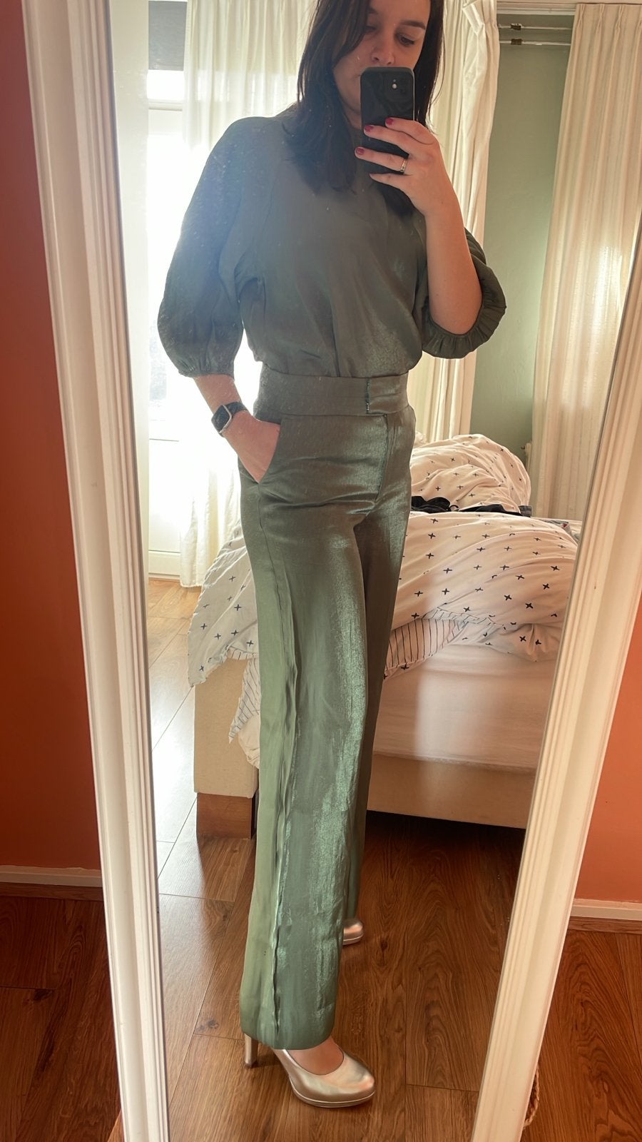 Aaiko broek groen, Kleding | Dames, Ophalen of Verzenden, Gedragen, Maat 36 (S), Groen