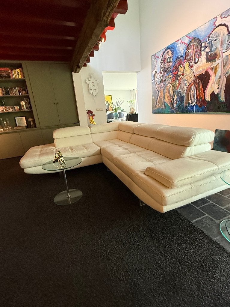 Design bank wit, Ophalen, 250 tot 300 cm, Modern / design, Zo goed als nieuw