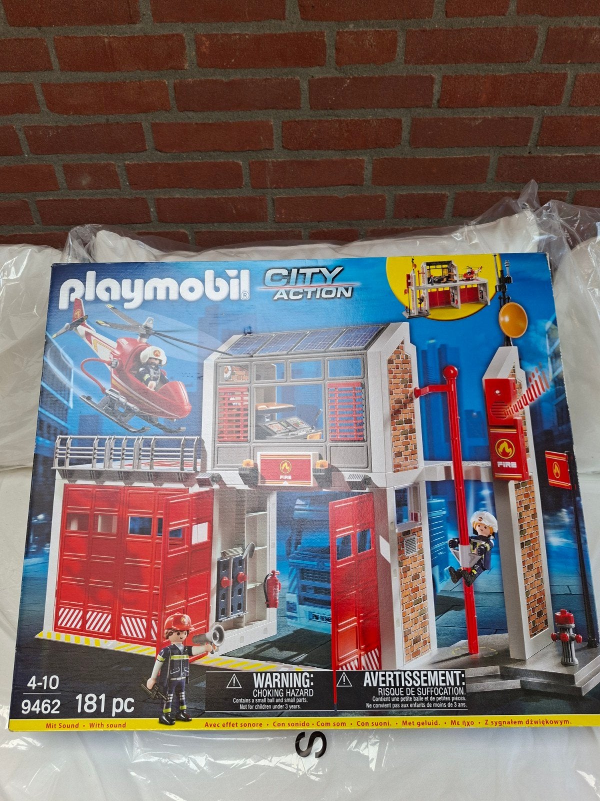 Playmobil City Action Brandweerkazerne 9462, Kinderen en Baby's, Speelgoed | Playmobil, Zo goed als nieuw, Complete set, Gebouw