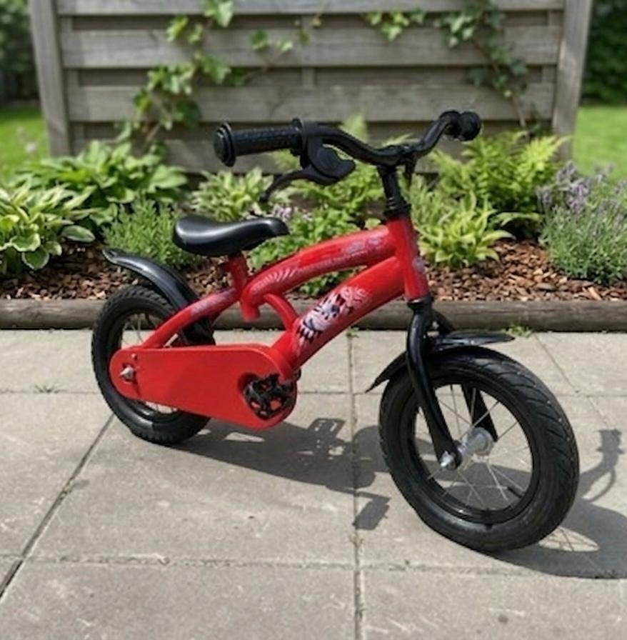 Cars kinderfiets 12 inch met zijwielen, Ophalen of Verzenden, Zo goed als nieuw, Minder dan 16 inch, Zijwieltjes