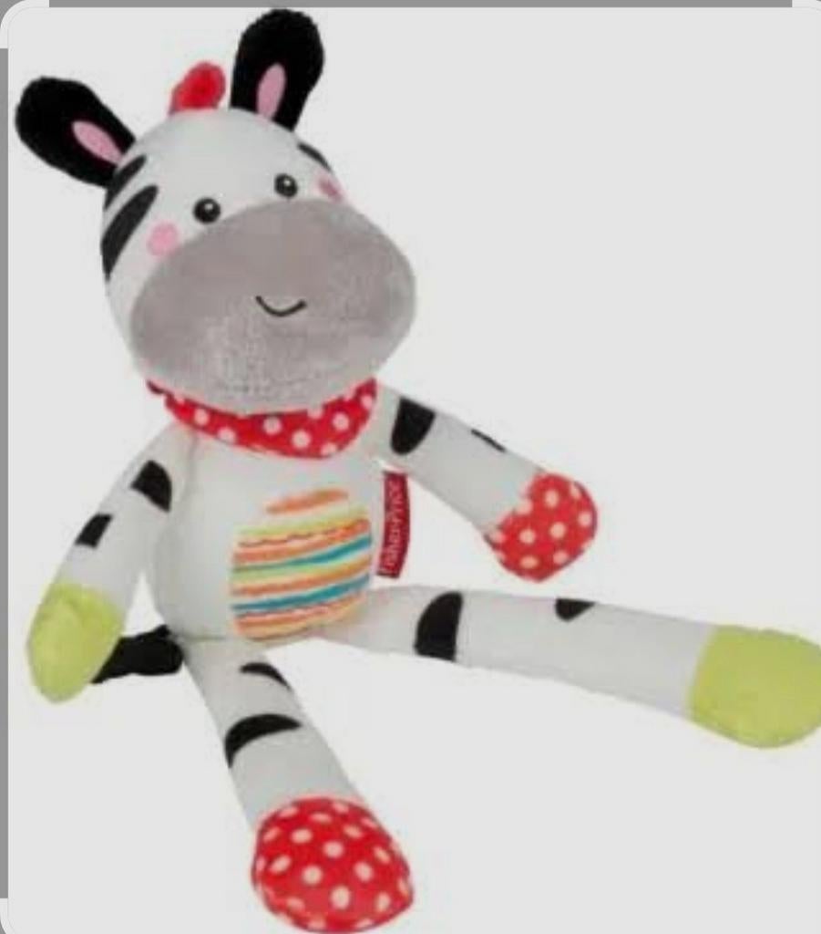 Fisher-Price Knuffel Zebra - Nieuw met label, Ophalen, Overige merken, Overige typen, Nieuw