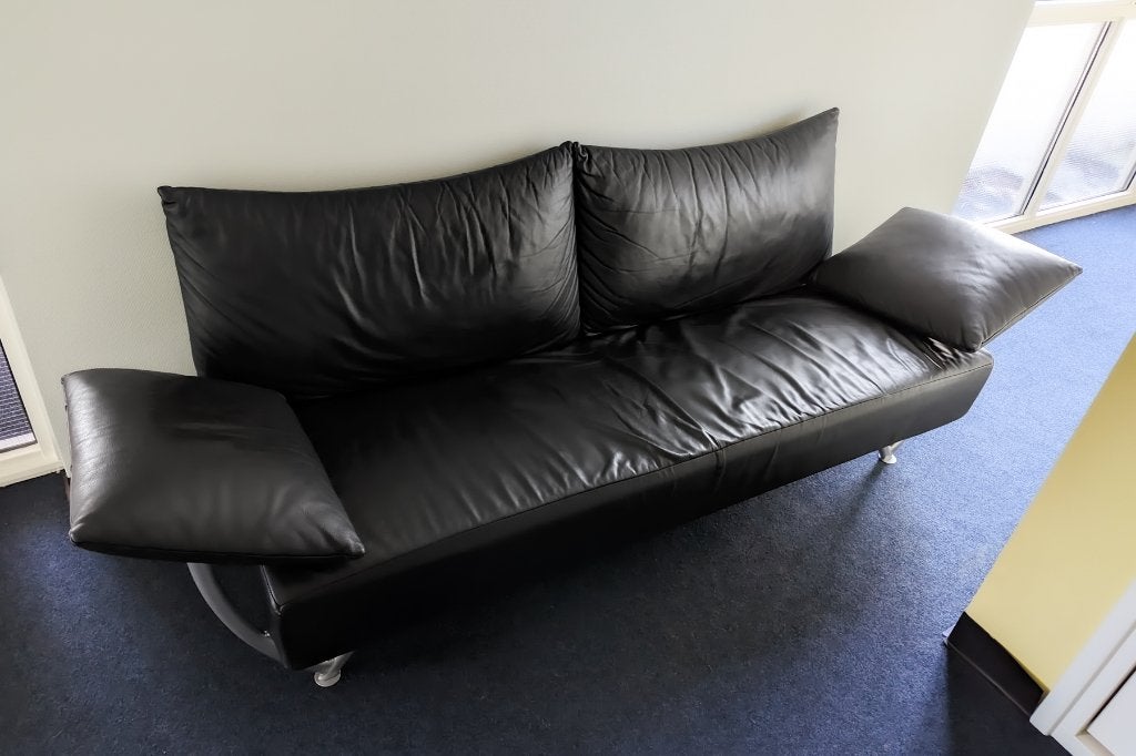 Stijlvolle lederen bank - mag zsm weg, Ophalen, Gebruikt, Minder dan 75 cm, 150 tot 200 cm