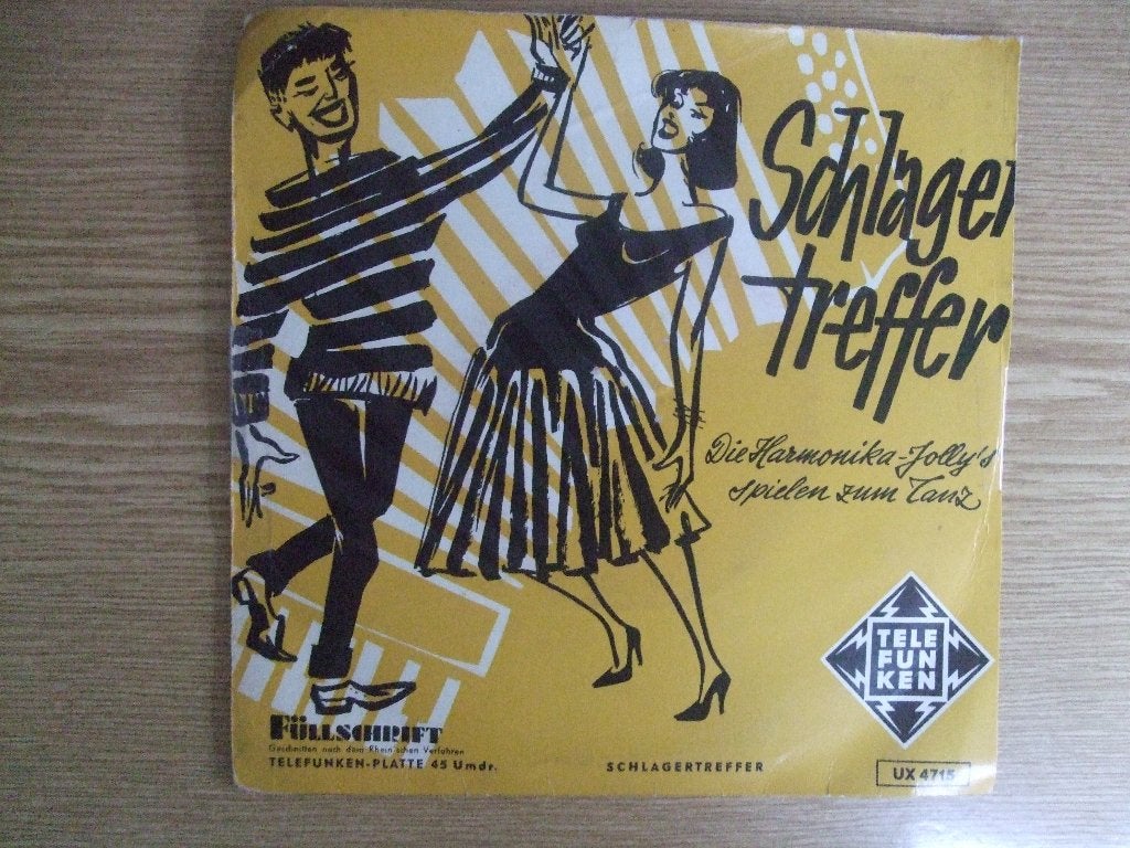 EP   DIE HARMONIKA JOLLY'S      SCHLAGERTREFFEN, Voor 1960, 7 inch, Ophalen of Verzenden, Zo goed als nieuw