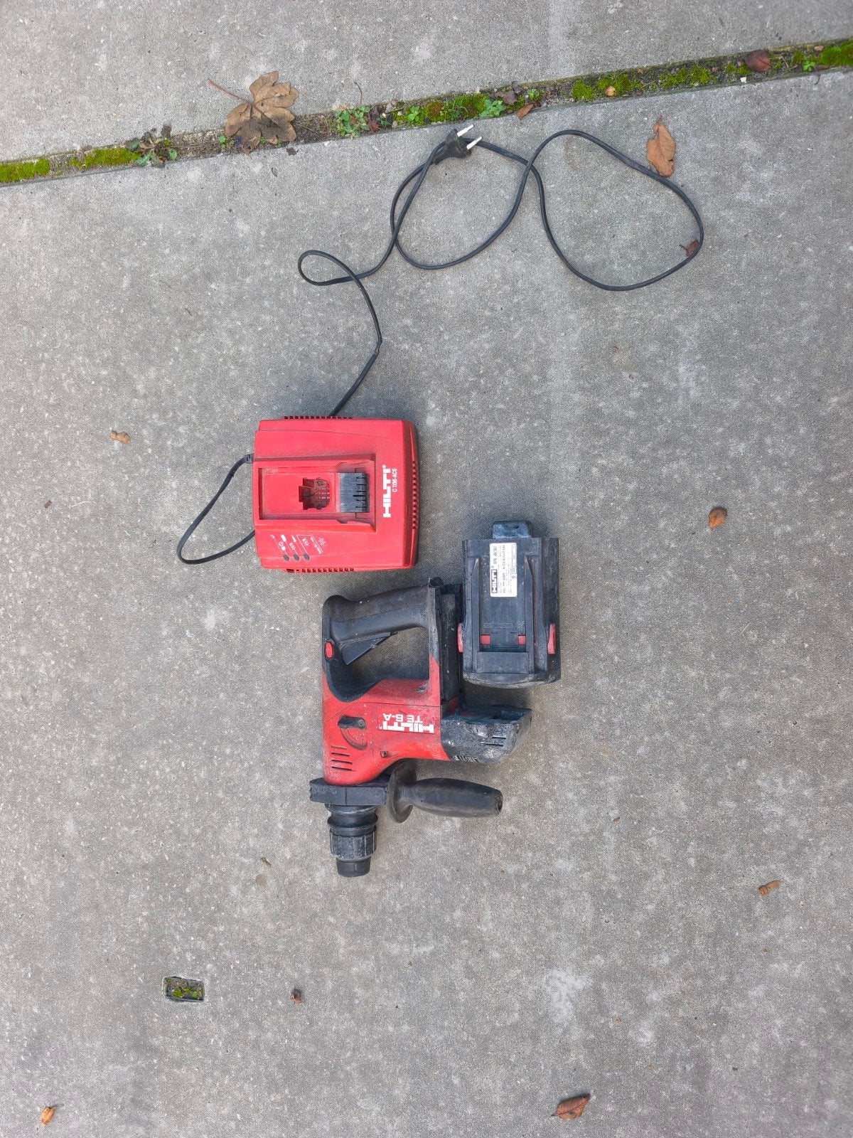 Hilti TE 6-A Accu Boorhamer met Lader en 36V Accu, Boor- en/of Breekhamer, Ophalen of Verzenden, Klopboormechanisme, Gebruikt