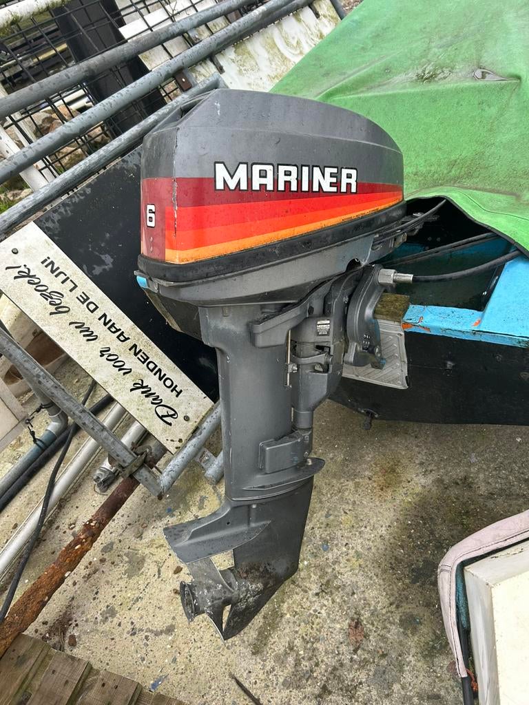 Mariner 6pk 2 takt kortstaart, Ophalen, Gebruikt, Motor en Techniek