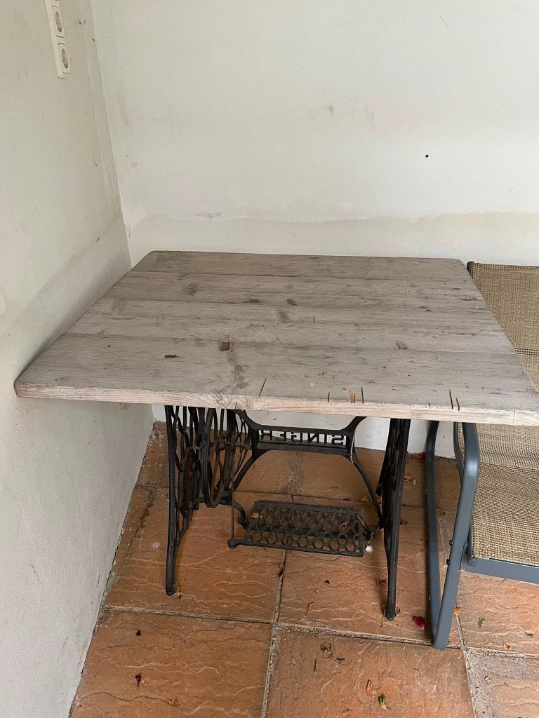 Tuintafel, Tuin en Terras, Ophalen, Gebruikt, Rechthoekig, Hout