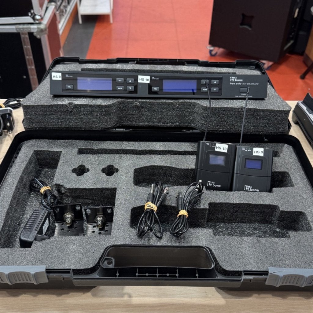 the t.bone free solo Twin PT 590 MHz draadloze set in koffer, Flex Ltd., Gebruikt, https://flex.com/contact-us, Nobelstraat 10, 5807 GA Oostrum LB, Limburg, Nederland