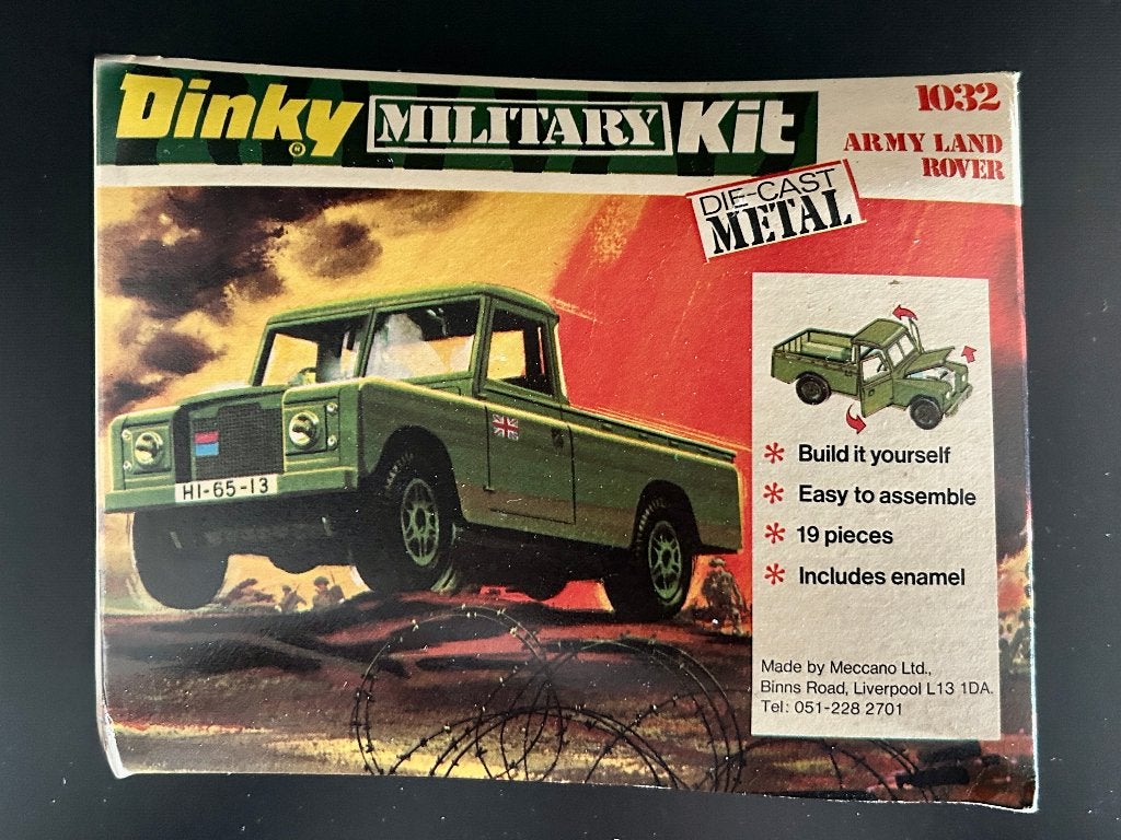 Dinky Military Kit ARMY LANDROVER White Metal Kit 1:43, Ophalen of Verzenden, Nieuw, Auto, Dinky Toys