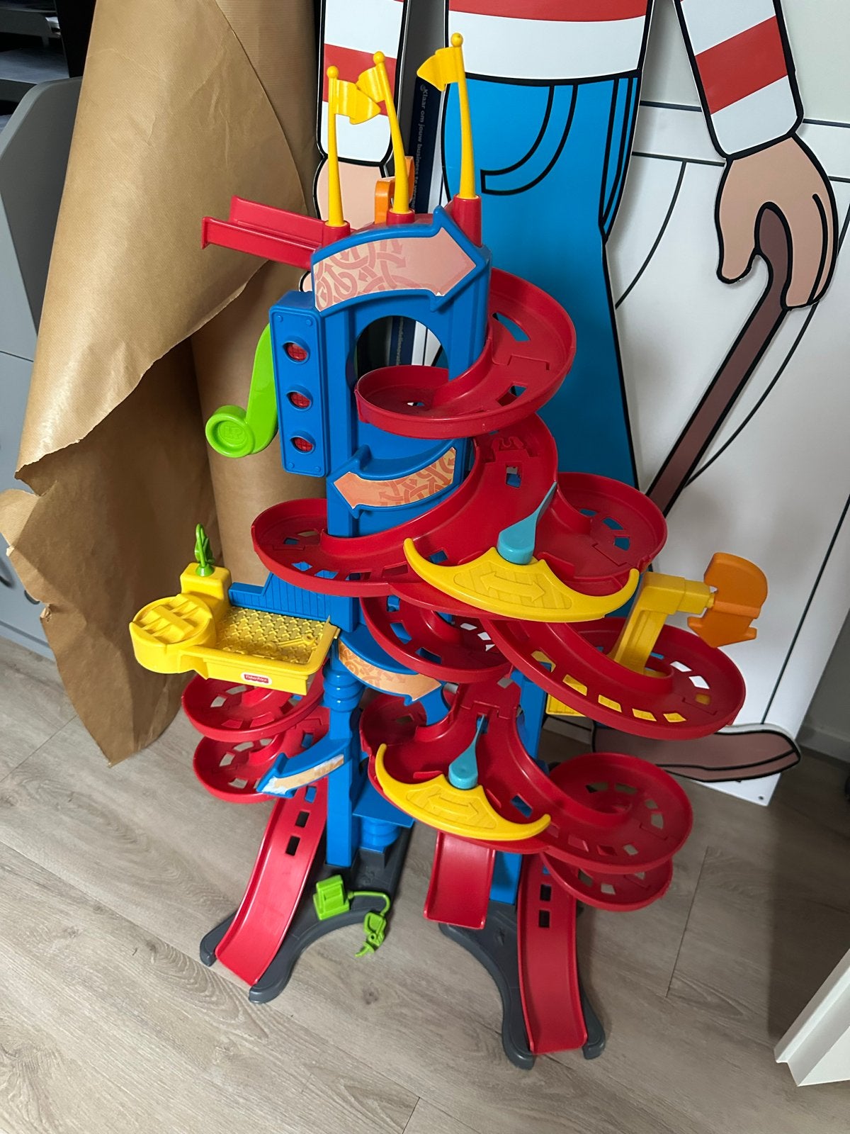 Fisher-Price Little People Wheelies Racebaan, Ophalen, Gebruikt, Speelset