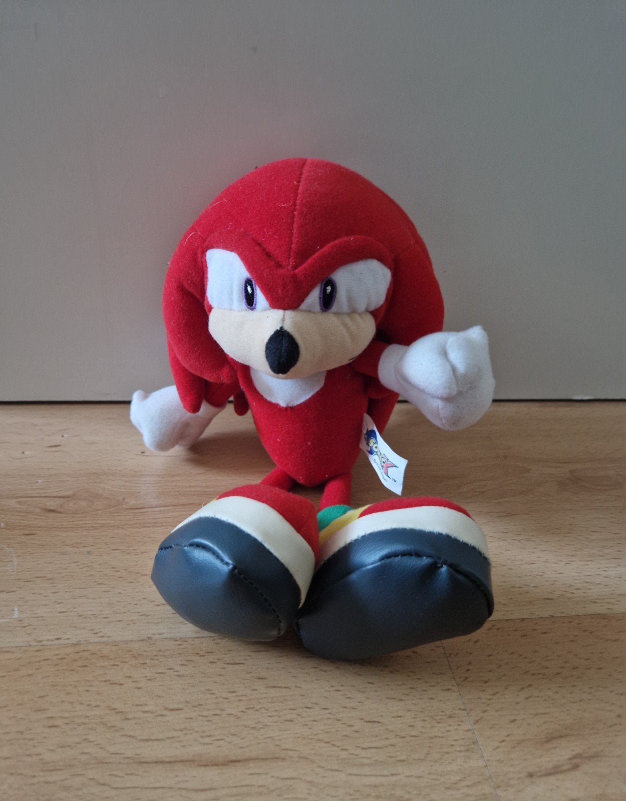 knuffel gosh sonic sega knuckles plush pluche hedgehog, Ophalen of Verzenden, Zo goed als nieuw, Overige typen