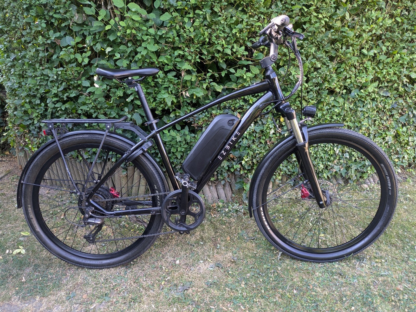 EZbike EX 750 Heren E-bike met 840 Wh accu en handgas, Zo goed als nieuw, 47 tot 51 cm, 50 km per accu of meer, Ophalen