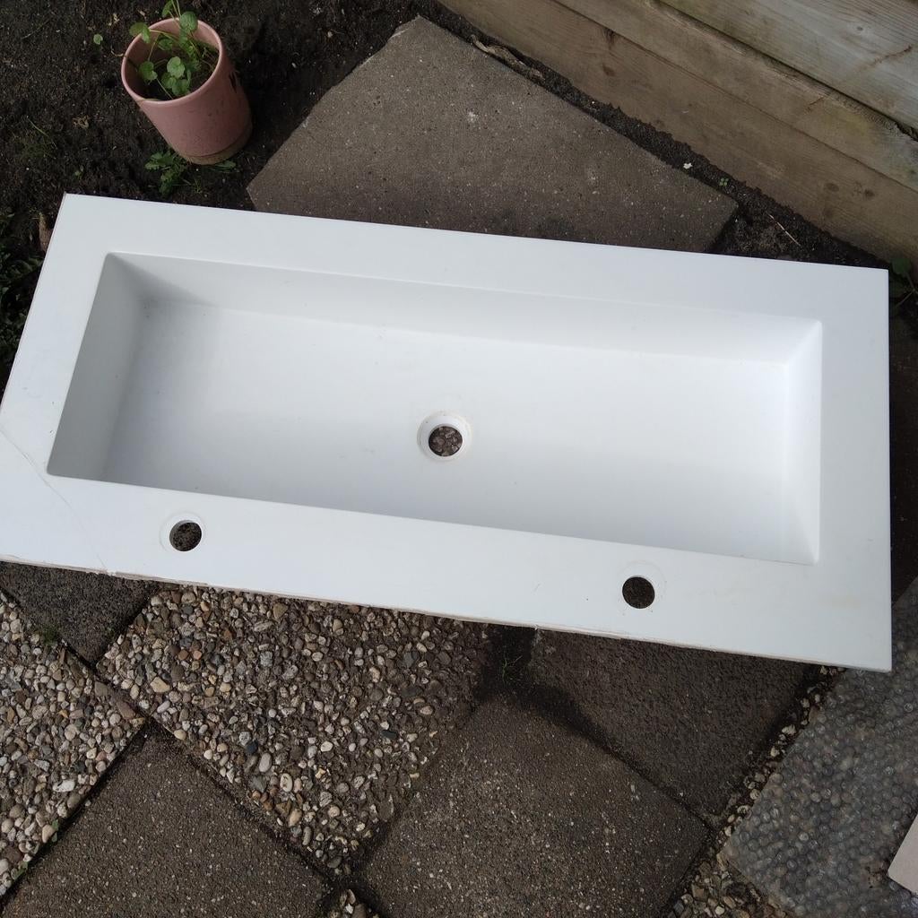 Nieuwe SANIBELL wastafel 100x45 cm met lichte schade, Ophalen, Nieuw, 50 tot 100 cm, Minder dan 100 cm