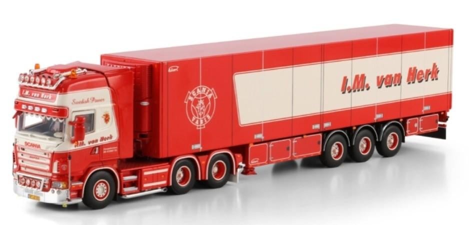 WSI SCANIA R5 TOPLINE + KOELTRAILER - VAN HERK
