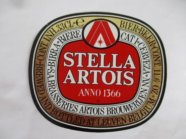 bieretiket Belgie 7-4 (12C) artois, Ophalen of Verzenden, Gebruikt, Overige typen, Overige merken